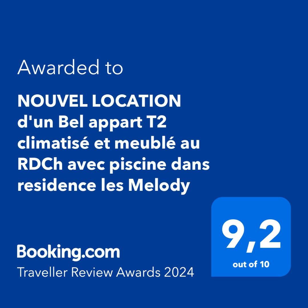 Nouvel Location D'Un Bel Appart T2 Climatise Et Meuble Au Rdch Avec Piscine Dans Residence Les Melody Santa-Maria-Poggio  Exterior foto